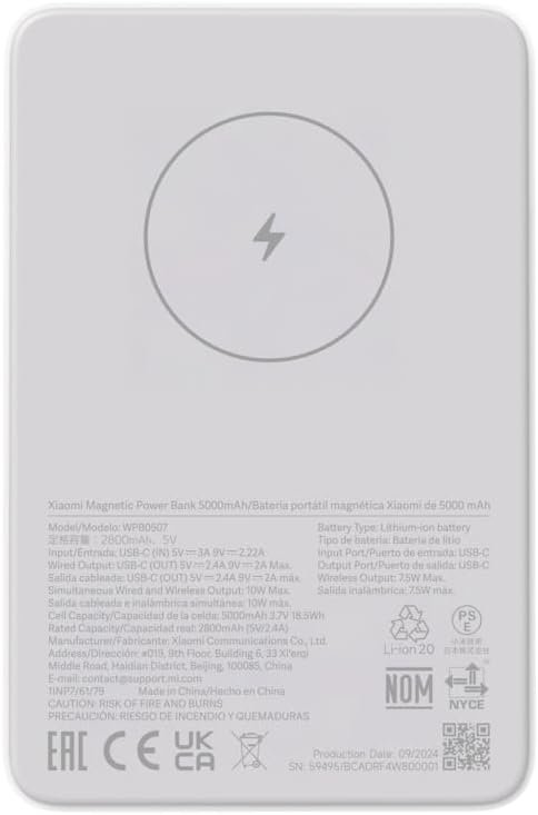 41zJYE1AdAL._AC_SL1500_ 4 Power Bank Magnético Xiaomi 5.000