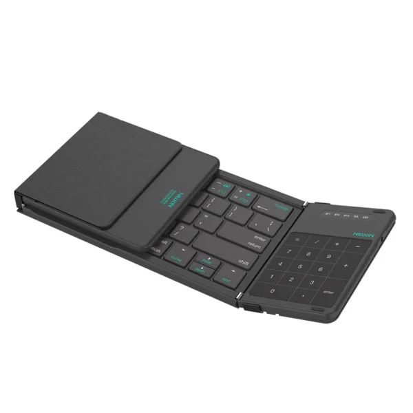 Teclado Bluetooth Plegable con Panel Táctil