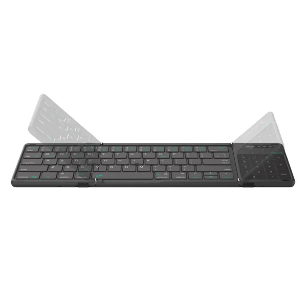 Teclado Bluetooth Plegable con Panel Táctil