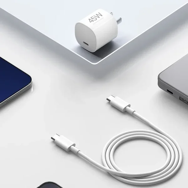 D_NQ_NP_2X_864928-MLU77689649245_072024-F Cargador Xiaomi Tipo C a Tipo C - 45W GaN