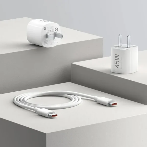D_NQ_NP_2X_887794-MLU77689649243_072024-F Cargador Xiaomi Tipo C a Tipo C - 45W GaN