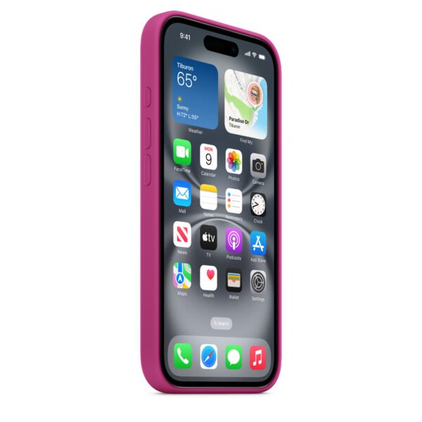Fucsia 3 Case de Silicona con MagSafe para iPhone 16