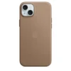 Leathe taupe Leather case con MagSafe iPhone 15