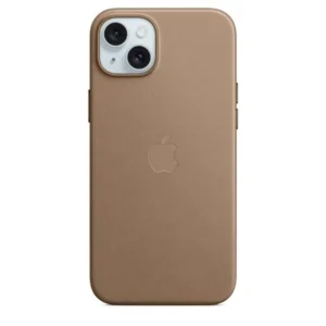Leathe taupe Leather case con MagSafe iPhone 15