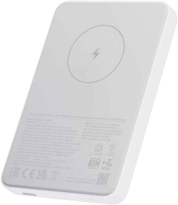 Power Bank Magnético de Xiaomi de 5000mAh 3 Power Bank Magnético Xiaomi 5.000