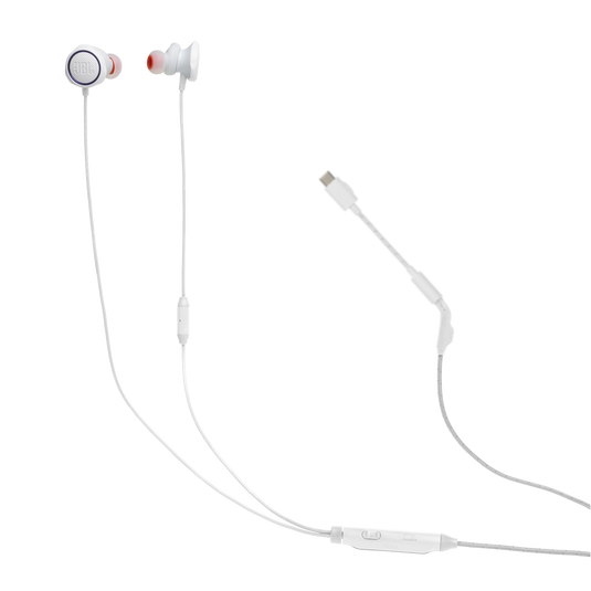 Audífonos JBL Quantum 50C con Micrófono | Cable 3.5 mm + Adaptador USB-C