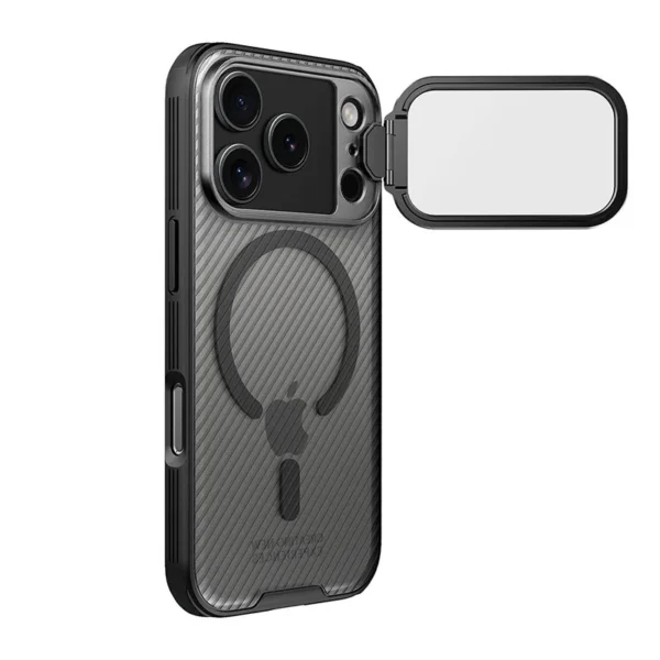 MagSafe-Compatible-CamShield-CamProp-Case-for-iPhone-17ProMax-translucent-black_4 Estuche CamShield Prop Magnetic Lens Cover Transparente | iPhone 17 Series
