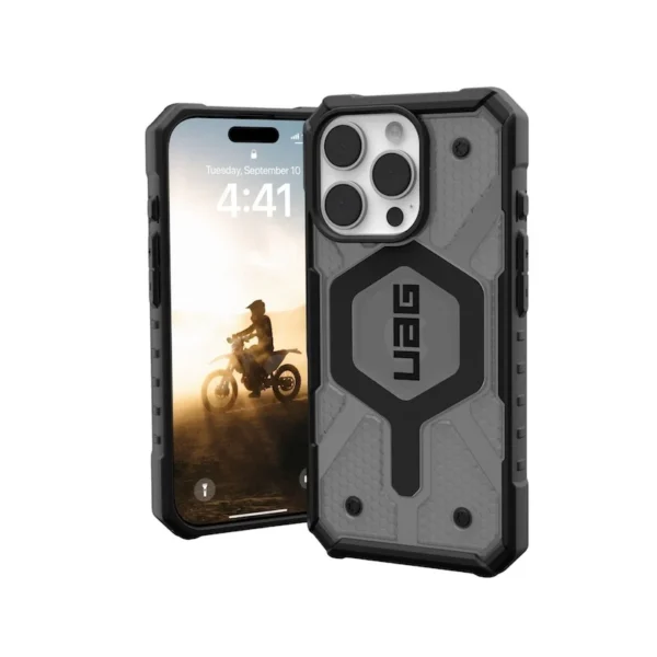 Cover UAG Pathfinder Clear con MagSafe para iPhone 16 Series