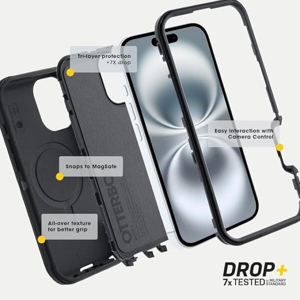 Cover OtterBox Defender para iPhone 16 Series | Funda Antigolpes de Máxima Protección con Clip