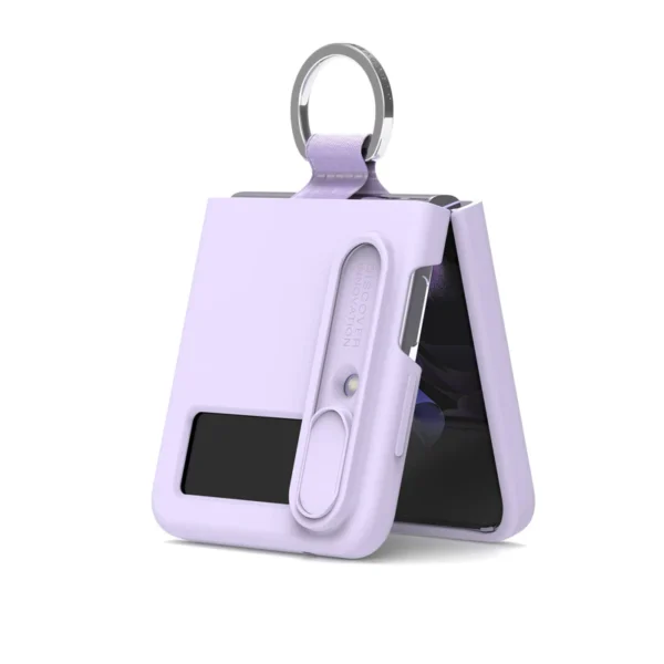 Nillkin-camshield-silky-silicone-case-for-samsung-galaxy-z-flip-4-5g-purple_4 Funda Camshield Silky Silicone para Samsung Galaxy Z Flip 4