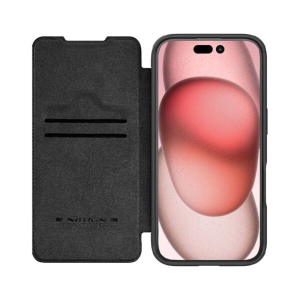 Qin-CamProp-Leather-Case-for-iPhone-16-pro-max-black_3 Funda QIN Prop Leather Case para iPhone 16 Series