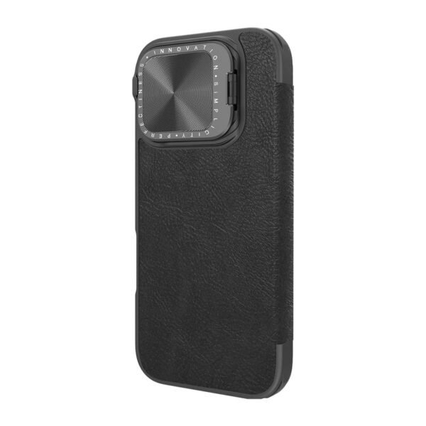 Qin-CamProp-Leather-Case-for-iPhone-16-pro-max-black_4 Funda QIN Prop Leather Case para iPhone 16 Series